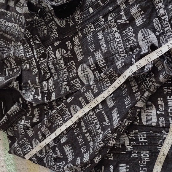 Homme + Femme Size Small Jean Button Front Jacket - Picture 9 of 16